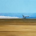 Discovery's landing - Space shuttle number 1 - peinture à l'huile / oil painting - 73 x 50 cm - © All rights reserved by Laurent Dubois