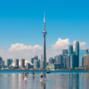 CN Tower - Toronto - from Center Island - Ontario - Canada - 2016